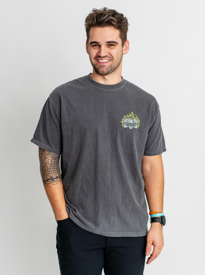 BRASIL SOCCER - “3 SKULL” PREMIUM T-SHIRT – T-Shirt – Dead Threads Apparel