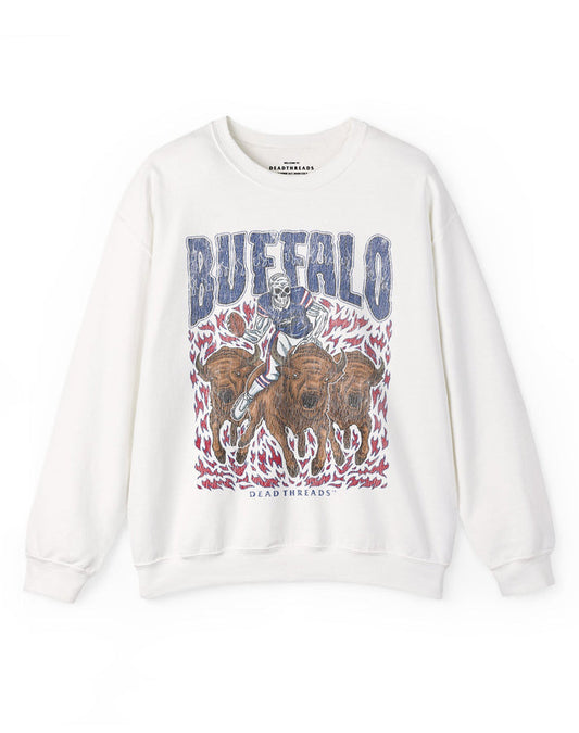 BUFFALO FOOTBALL v1 CREWNECK SWEATSHIRT – Sweatshirt – Dead Threads Apparel