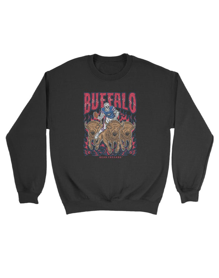 BUFFALO FOOTBALL v1 KIDS CREWNECK SWEATSHIRT – Kids clothes – Dead Threads Apparel