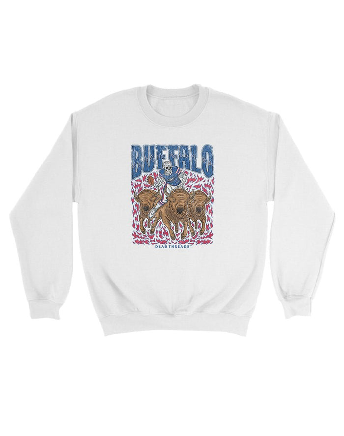 BUFFALO FOOTBALL v1 KIDS CREWNECK SWEATSHIRT – Kids clothes – Dead Threads Apparel