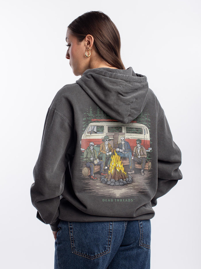 CAMPING IS IN TENTS - “DT ESSENTIAL" HOODIE – Hoodie – Dead Threads Apparel