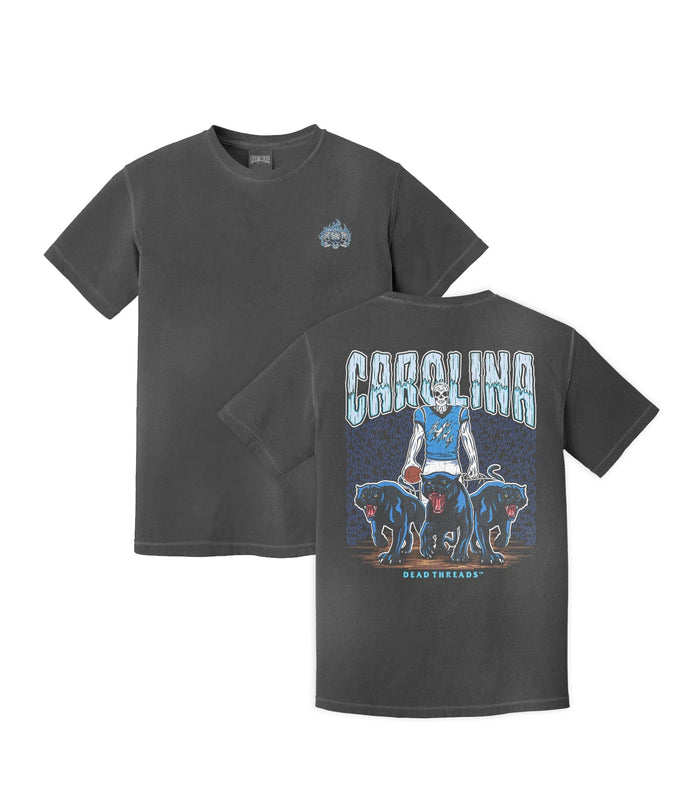 CAROLINA FOOTBALL - “3 SKULL” PREMIUM T - SHIRT – T-Shirt – Dead Threads Apparel