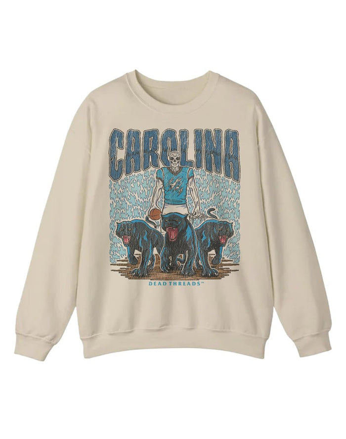 CAROLINA FOOTBALL CREWNECK SWEATSHIRT – Sweatshirt – Dead Threads Apparel