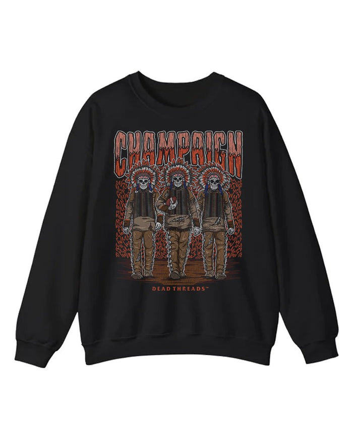 CHAMPAIGN FOOTBALL CREWNECK SWEATSHIRT – Sweatshirt – Dead Threads Apparel