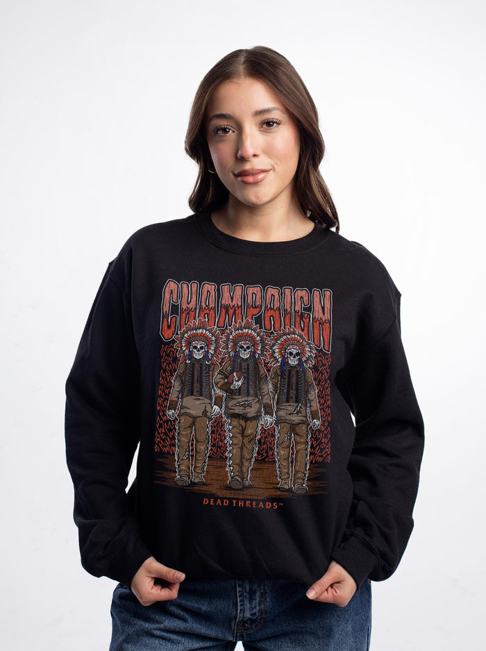 CHAMPAIGN FOOTBALL CREWNECK SWEATSHIRT – Sweatshirt – Dead Threads Apparel