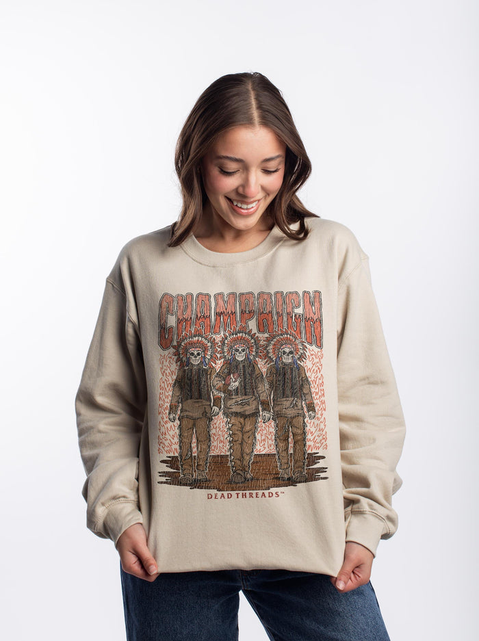 CHAMPAIGN FOOTBALL CREWNECK SWEATSHIRT – Sweatshirt – Dead Threads Apparel