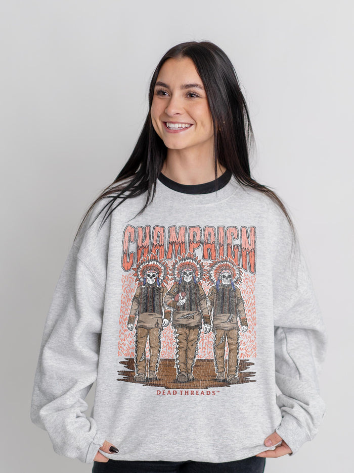CHAMPAIGN FOOTBALL CREWNECK SWEATSHIRT – Sweatshirt – Dead Threads Apparel