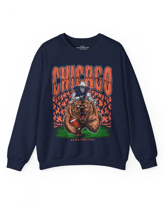 CHICAGO FOOTBALL v1 CREWNECK SWEATSHIRT – Sweatshirt – Dead Threads Apparel