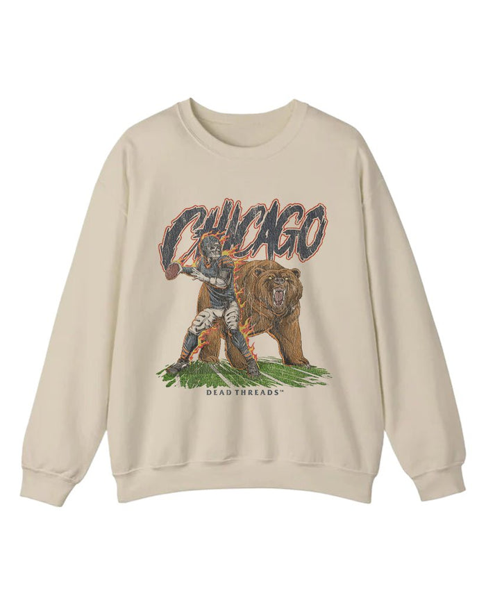 CHICAGO FOOTBALL v2 CREWNECK SWEATSHIRT – Sweatshirt – Dead Threads Apparel