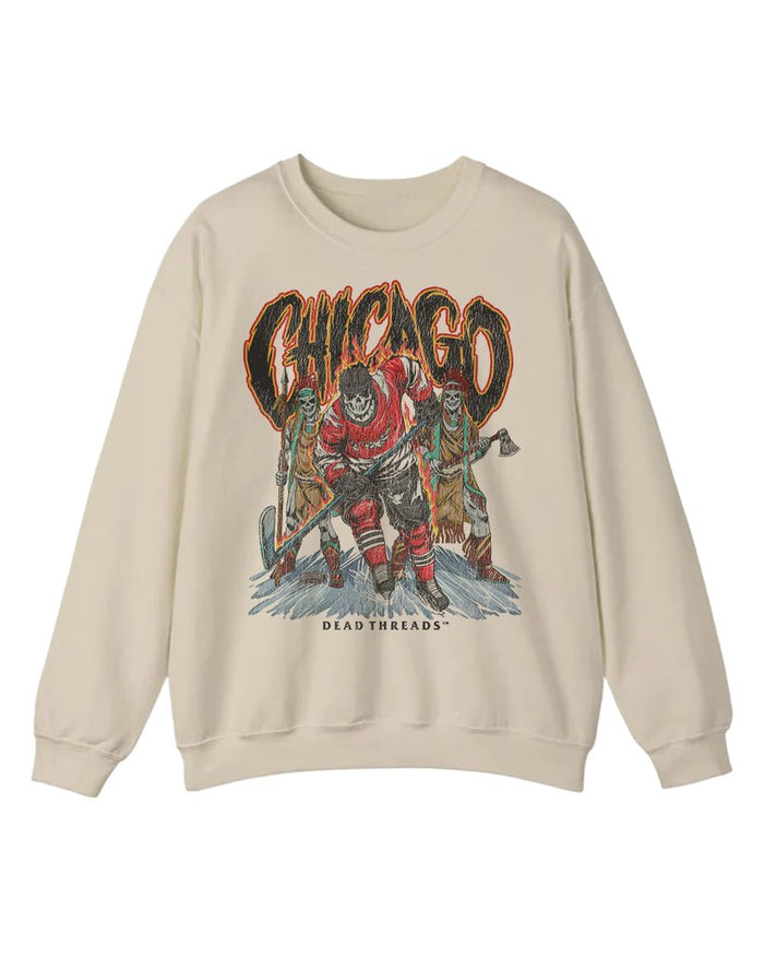 CHICAGO HOCKEY CREWNECK SWEATSHIRT – Sweatshirt – Dead Threads Apparel