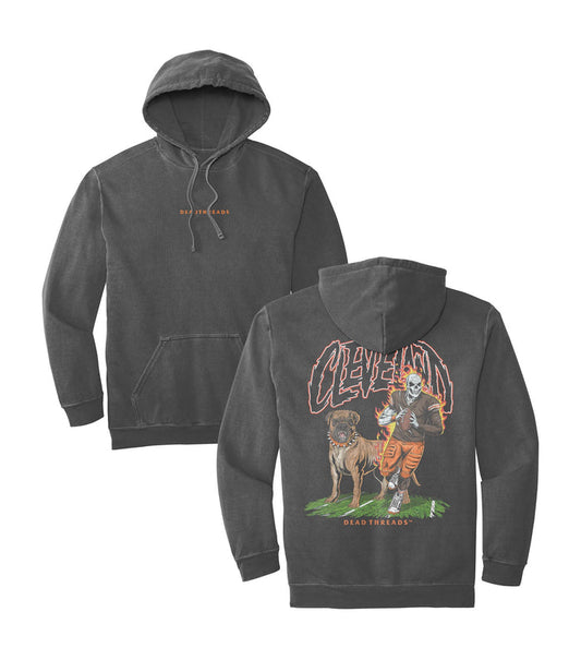 CLEVELAND FOOTBALL v2 - “DT ESSENTIAL" HOODIE – Hoodie – Dead Threads Apparel