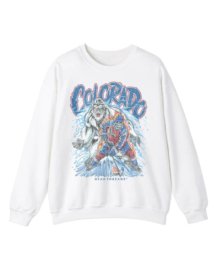 COLORADO HOCKEY CREWNECK SWEATSHIRT – Sweatshirt – Dead Threads Apparel