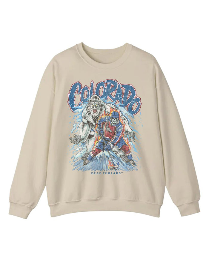 COLORADO HOCKEY CREWNECK SWEATSHIRT – Sweatshirt – Dead Threads Apparel