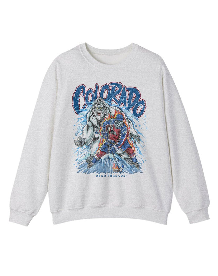 COLORADO HOCKEY CREWNECK SWEATSHIRT – Sweatshirt – Dead Threads Apparel