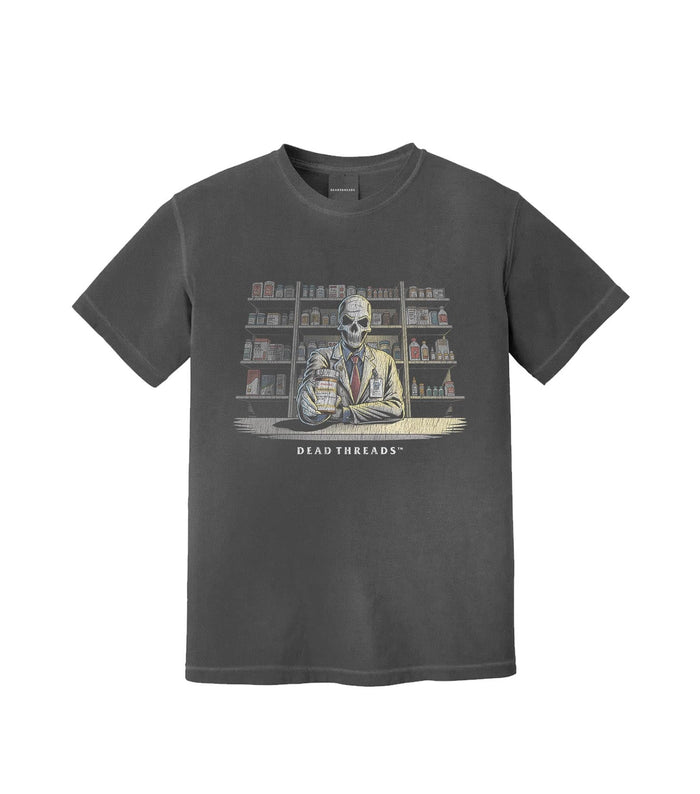 CRYPTS & SCRIPTS (PHARMACIST, MALE) – T-Shirt – Dead Threads Apparel