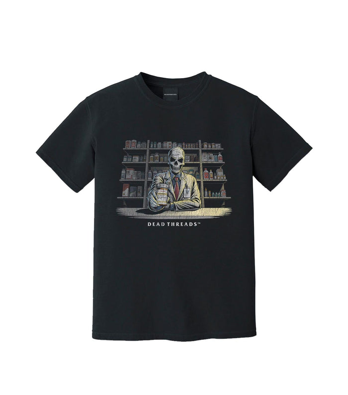 CRYPTS & SCRIPTS (PHARMACIST, MALE) – T-Shirt – Dead Threads Apparel