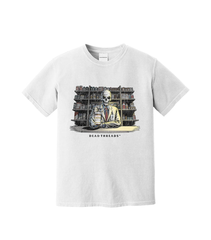 CRYPTS & SCRIPTS (PHARMACIST, MALE) – T-Shirt – Dead Threads Apparel
