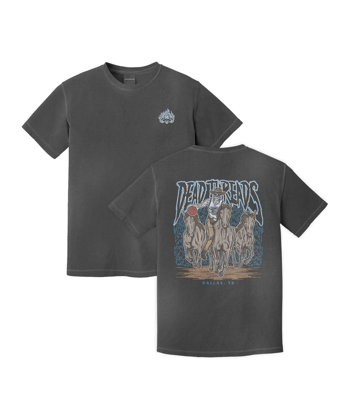 DALLAS BASKETBALL - “3 SKULL” PREMIUM T-SHIRT – T-Shirt – Dead Threads Apparel