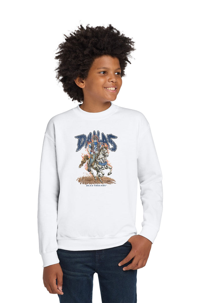 DALLAS FOOTBALL v2 KIDS CREWNECK SWEATSHIRT – Kids clothes – Dead Threads Apparel
