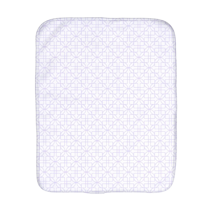 D&D Lattice Lilac Burp Cloth