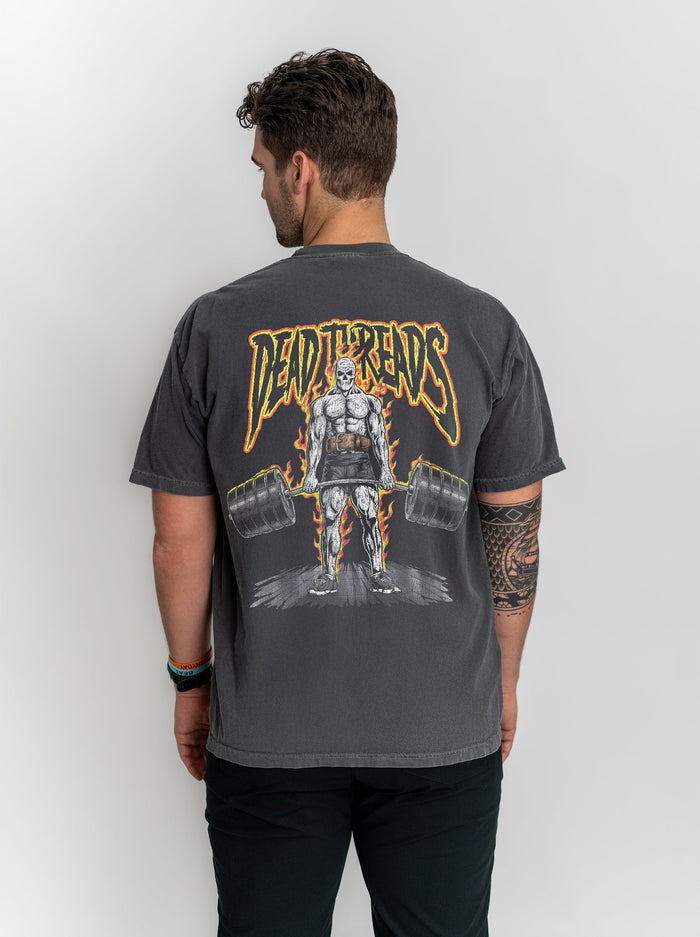 DEAD LIFT v1 - “3 SKULL” PREMIUM T - SHIRT – T-Shirt – Dead Threads Apparel