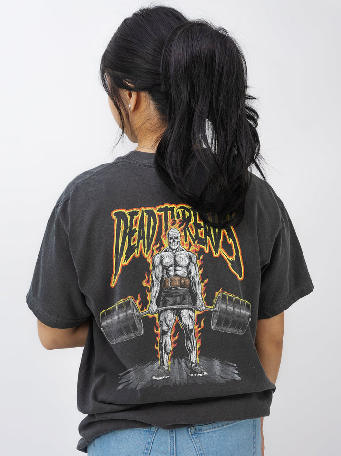 DEAD LIFT v1 - “3 SKULL” PREMIUM T - SHIRT – T-Shirt – Dead Threads Apparel