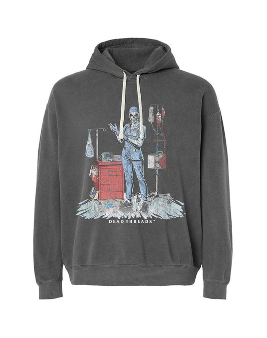 DEADSIDE NURSE (FEMALE) - BLUE SCRUBS LIGHTWEIGHT HOODIE – Lightweight – Dead Threads Apparel