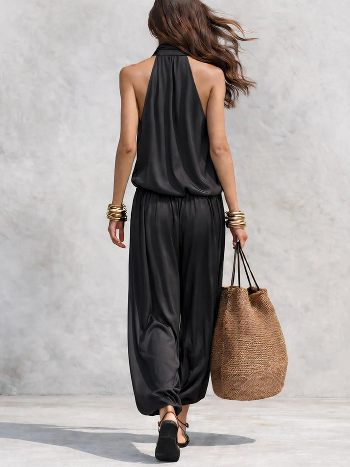 Demi | Draped Halter Two-Piece Set