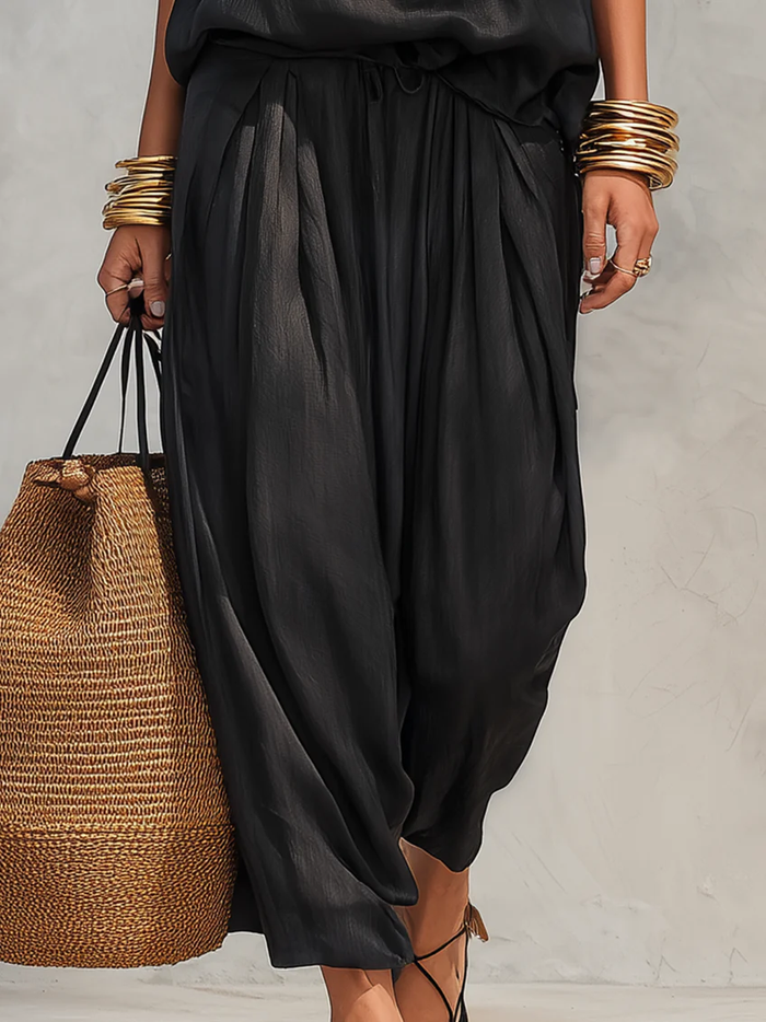 Demi | Draped Halter Two-Piece Set