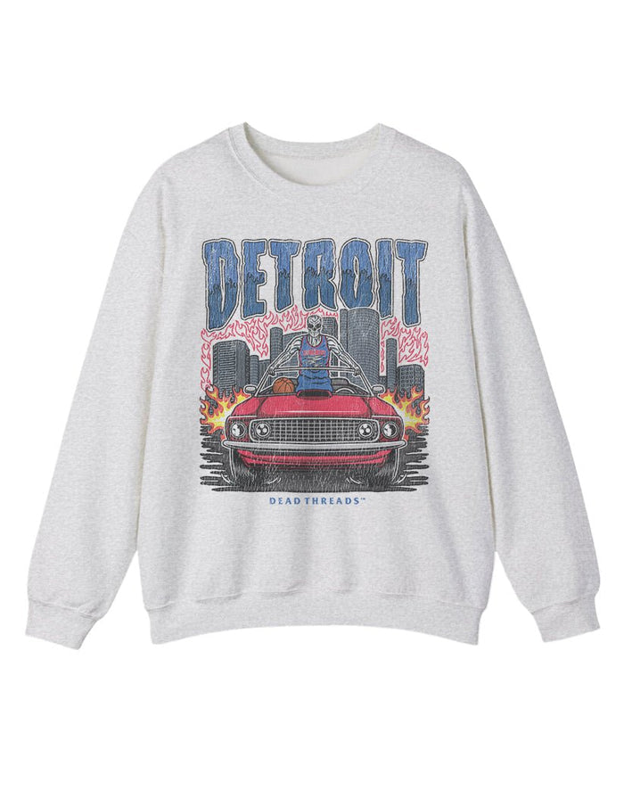 DETROIT BASKETBALL CREWNECK SWEATSHIRT – Sweatshirt – Dead Threads Apparel