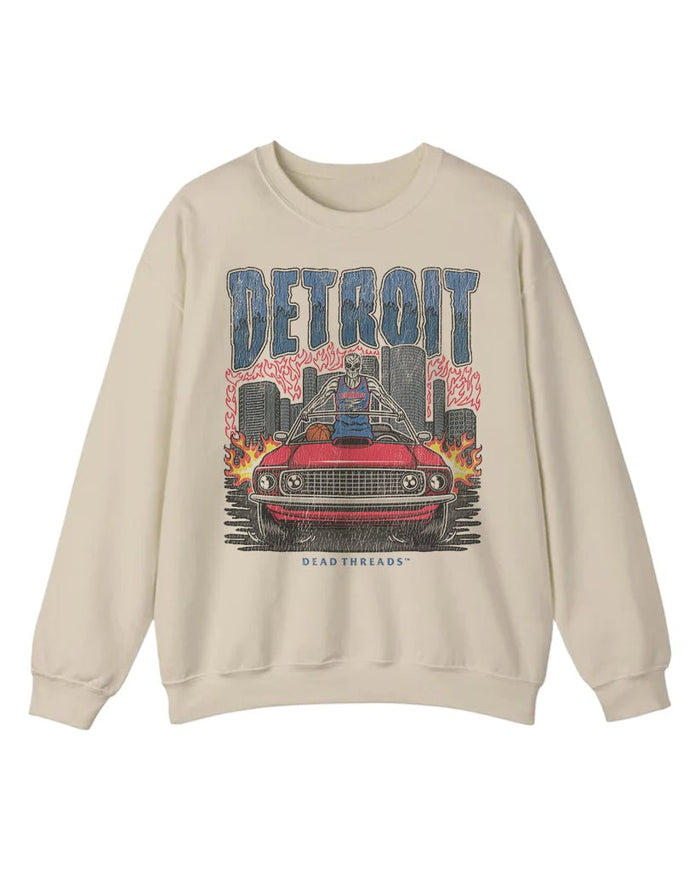DETROIT BASKETBALL CREWNECK SWEATSHIRT – Sweatshirt – Dead Threads Apparel
