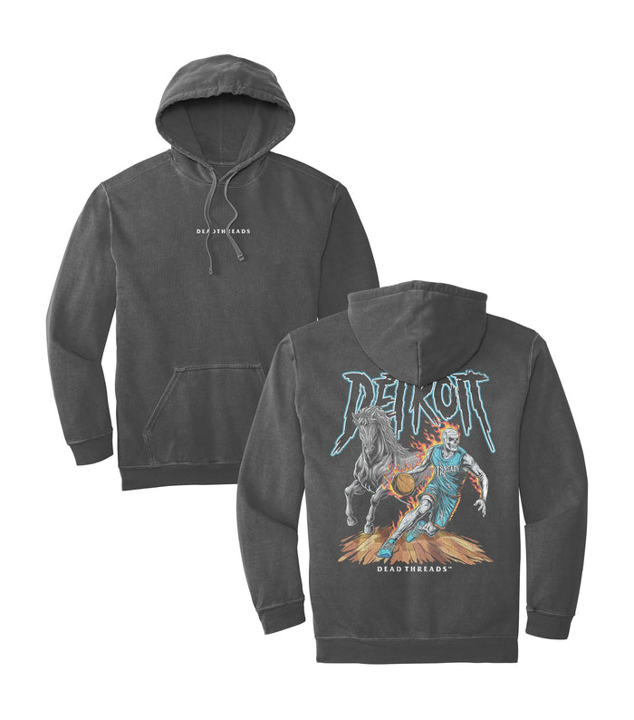 DETROIT BASKETBALL v2 - “DT ESSENTIAL" HOODIE – Hoodie – Dead Threads Apparel
