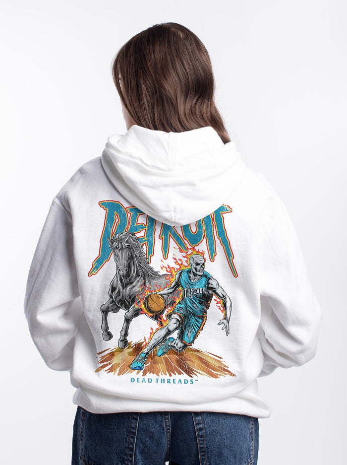 DETROIT BASKETBALL v2 - “DT ESSENTIAL" HOODIE – Hoodie – Dead Threads Apparel