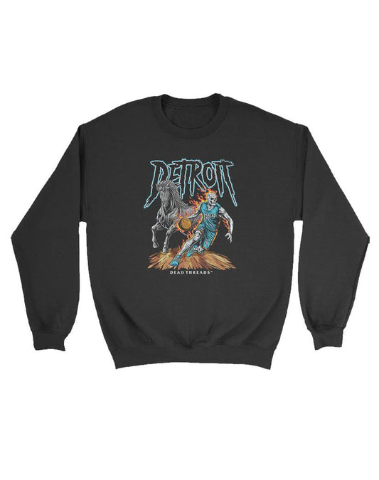 DETROIT BASKETBALL v2 KIDS CREWNECK SWEATSHIRT – Kids clothes – Dead Threads Apparel