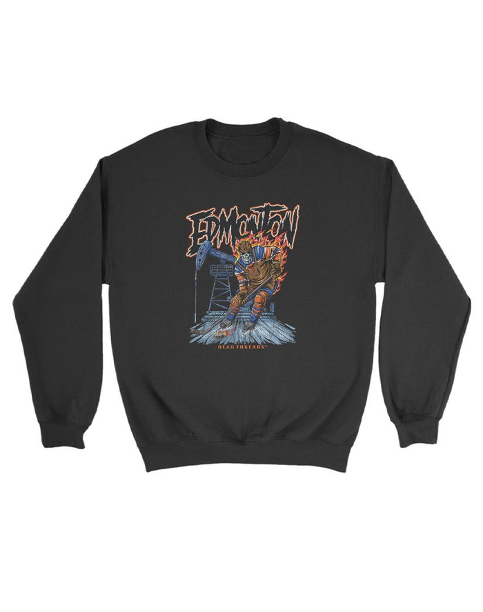EDMONTON HOCKEY KIDS CREWNECK SWEATSHIRT – Kids clothes – Dead Threads Apparel