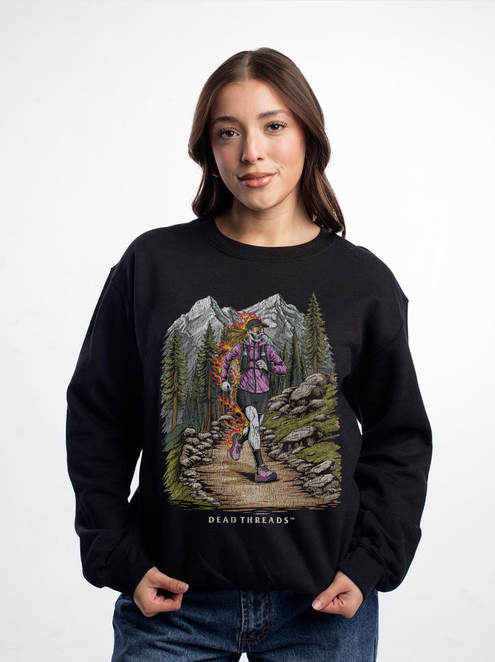 ENTRAIL RUN (FEMALE) - CREWNECK SWEATSHIRT – Sweatshirt – Dead Threads Apparel