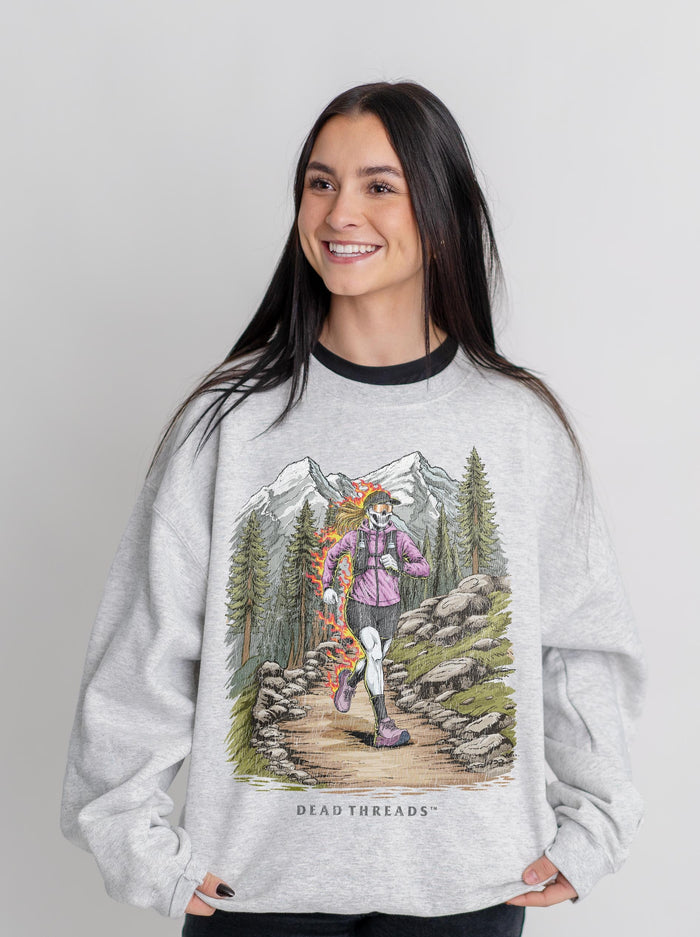 ENTRAIL RUN (FEMALE) - CREWNECK SWEATSHIRT – Sweatshirt – Dead Threads Apparel
