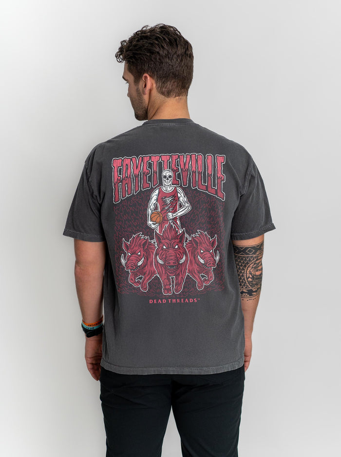FAYETTEVILLE BASKETBALL - “3 SKULL” PREMIUM T - SHIRT – T-Shirt – Dead Threads Apparel
