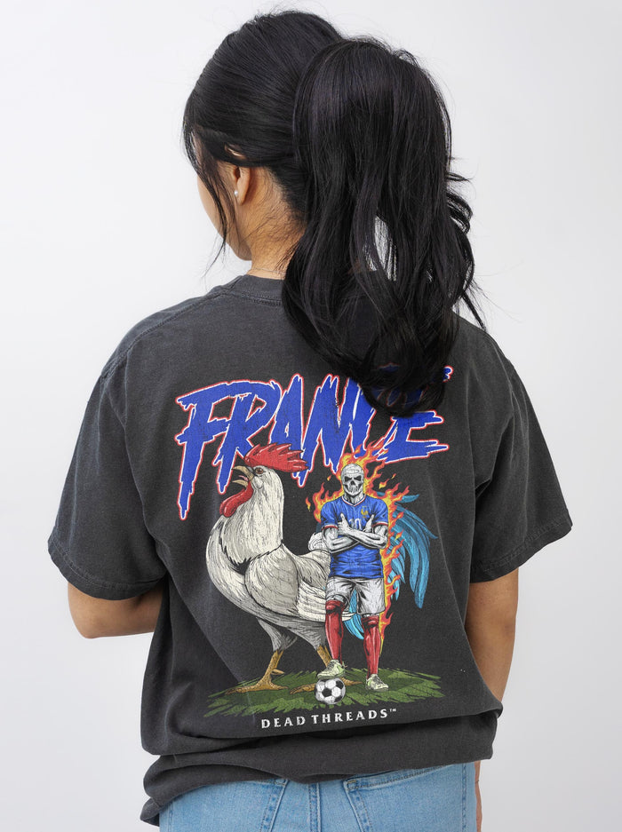 FRANCE SOCCER - “3 SKULL” PREMIUM T - SHIRT – T-Shirt – Dead Threads Apparel