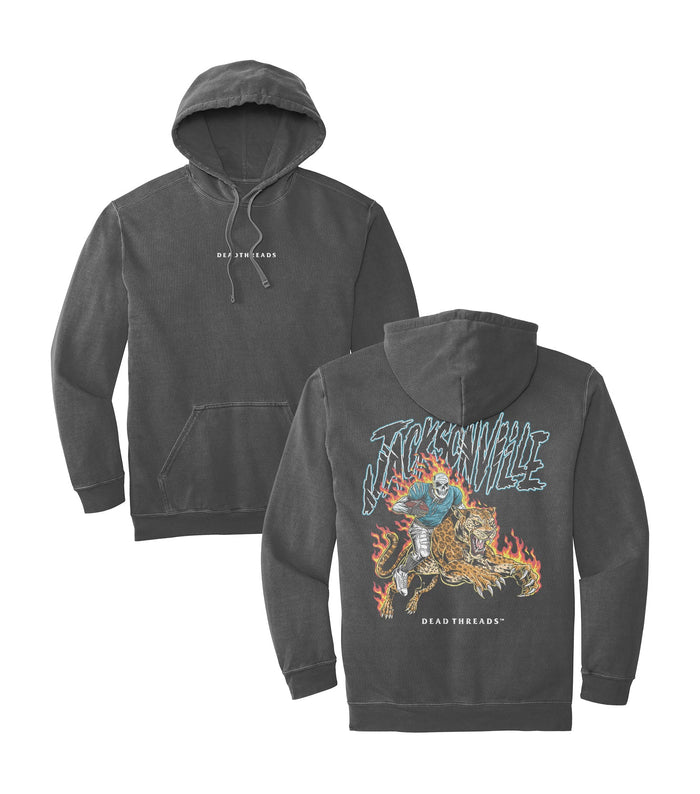 JACKSONVILLE FOOTBALL v2 - “DT ESSENTIAL" HOODIE – Hoodie – Dead Threads Apparel