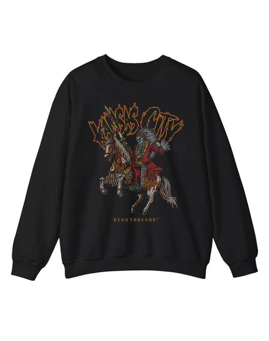 KANSAS CITY FOOTBALL v2 CREWNECK SWEATSHIRT – Sweatshirt – Dead Threads Apparel