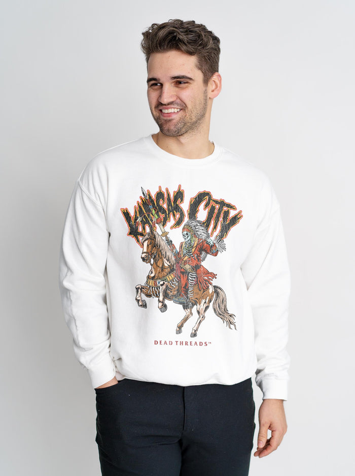KANSAS CITY FOOTBALL v2 CREWNECK SWEATSHIRT – Sweatshirt – Dead Threads Apparel