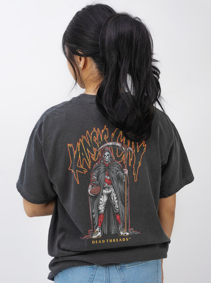 KANSAS CITY REAPER - “3 SKULL” PREMIUM T - SHIRT – T-Shirt – Dead Threads Apparel