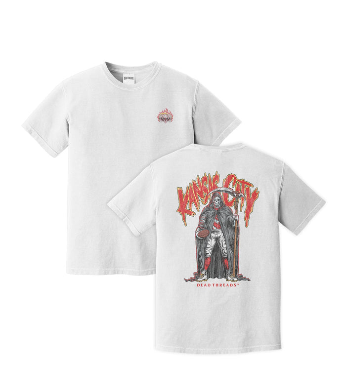 KANSAS CITY REAPER - “3 SKULL” PREMIUM T - SHIRT – T-Shirt – Dead Threads Apparel