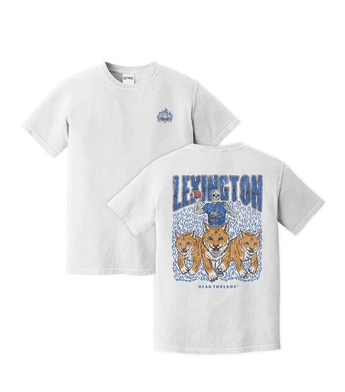 LEXINGTON FOOTBALL - “3 SKULL” PREMIUM T - SHIRT – T-Shirt – Dead Threads Apparel