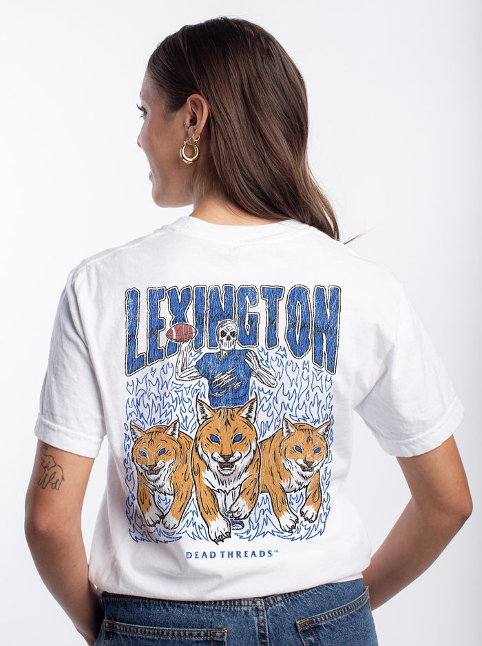 LEXINGTON FOOTBALL - “3 SKULL” PREMIUM T - SHIRT – T-Shirt – Dead Threads Apparel