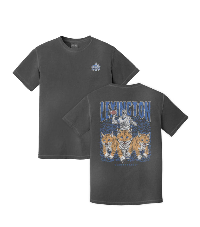 LEXINGTON FOOTBALL - “3 SKULL” PREMIUM T - SHIRT – T-Shirt – Dead Threads Apparel