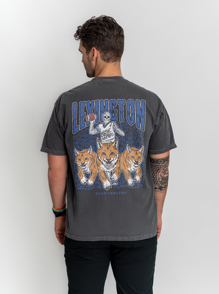 LEXINGTON FOOTBALL - “3 SKULL” PREMIUM T - SHIRT – T-Shirt – Dead Threads Apparel