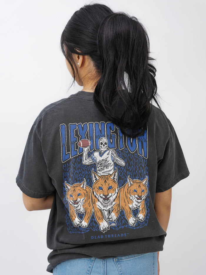 LEXINGTON FOOTBALL - “3 SKULL” PREMIUM T - SHIRT – T-Shirt – Dead Threads Apparel