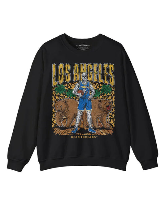 LOS ANGELES BASKETBALL CREWNECK SWEATSHIRT – Sweatshirt – Dead Threads Apparel